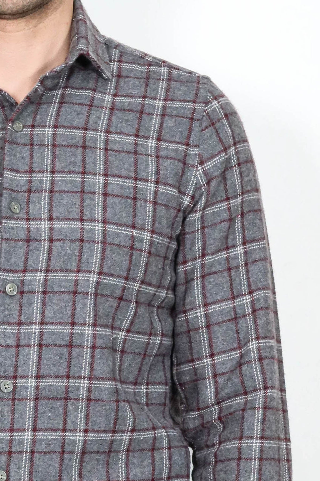 Checked Grey Men Lumberjack Shirt - Wessi