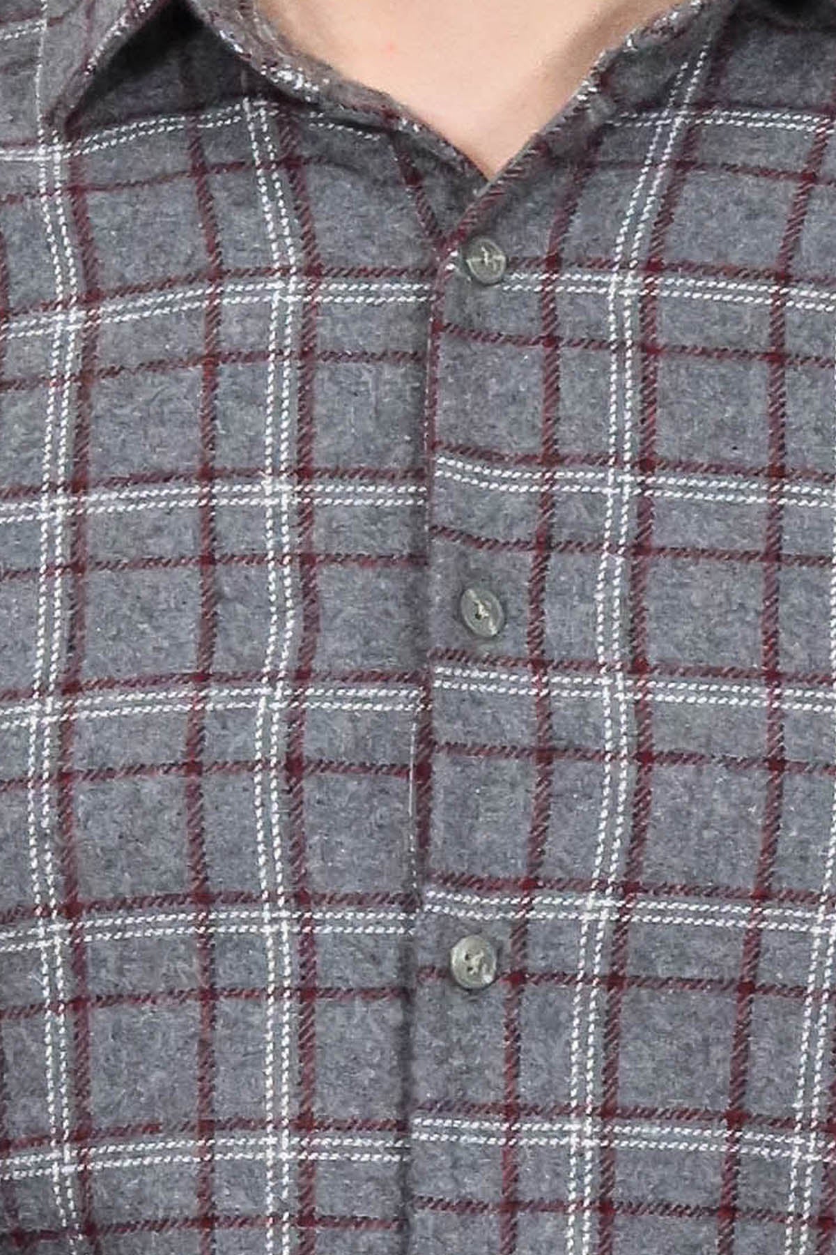 Checked Grey Men Lumberjack Shirt - Wessi