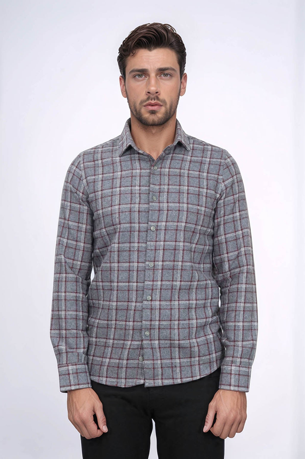 Checked Grey Men Lumberjack Shirt - Wessi