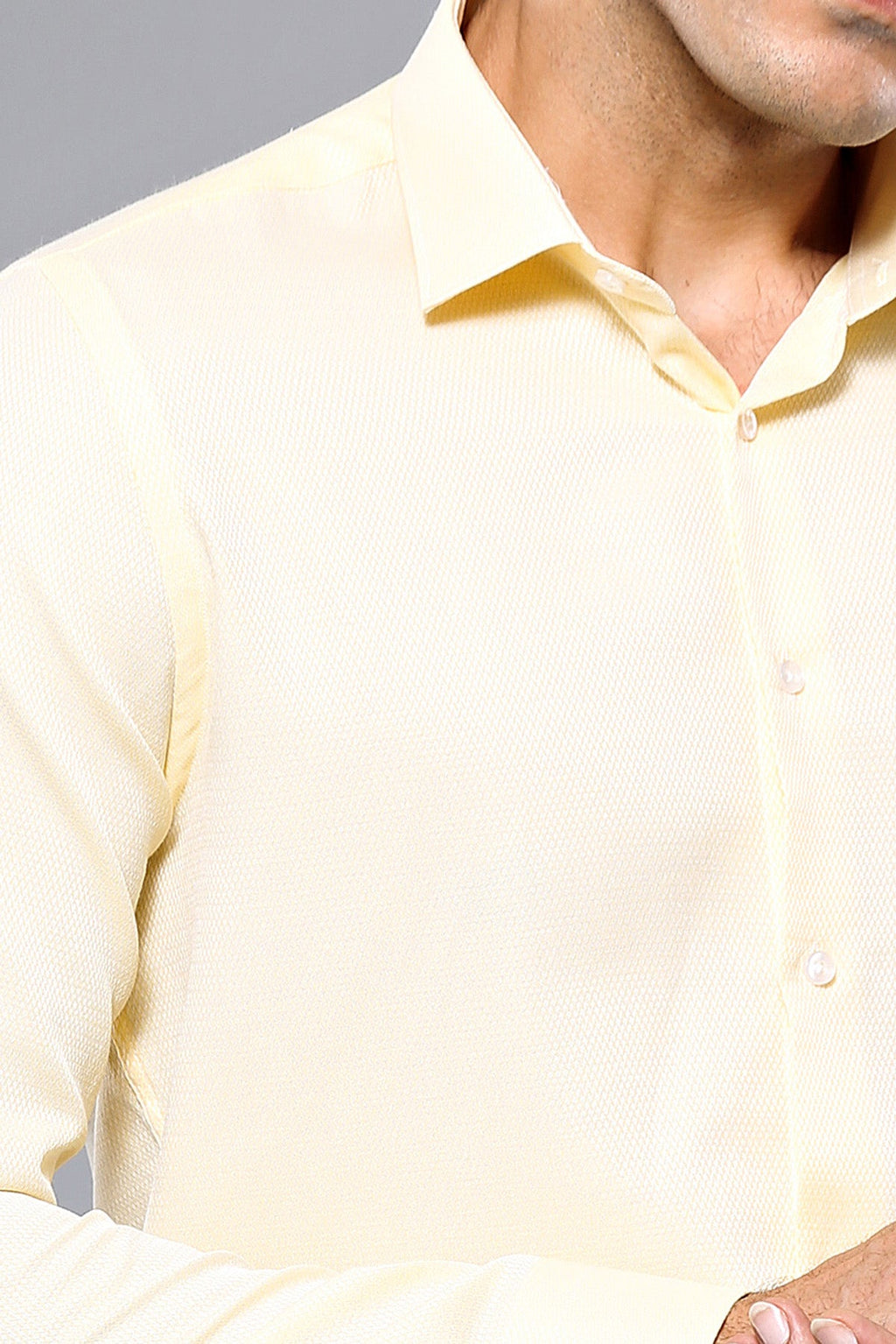 Patterned Yellow Casual Shirt | Wessi - Wessi