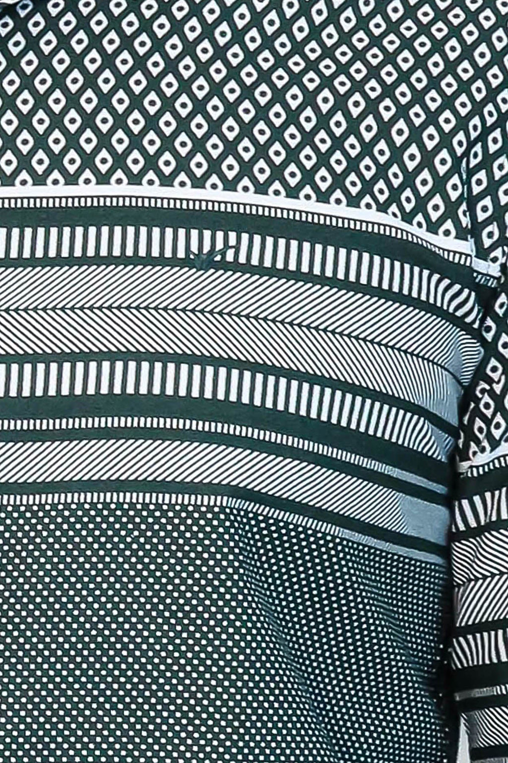 Green Diamond Patterned Shirt - Wessi