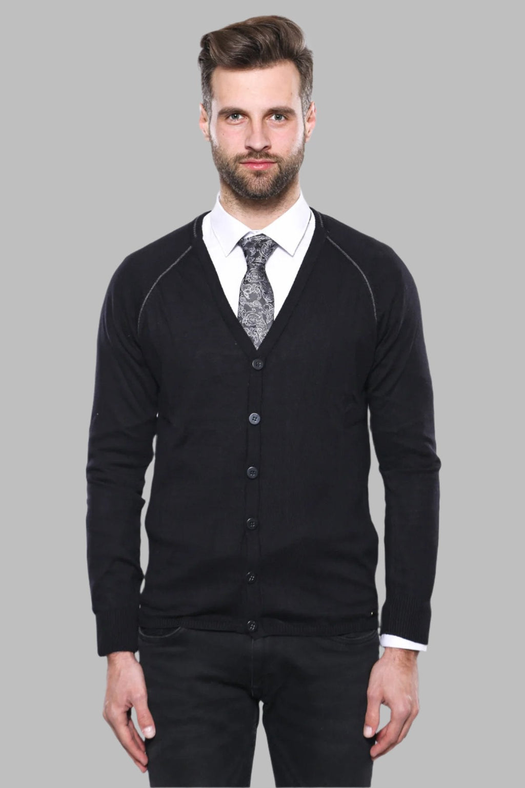 Black Cotton Knitwear - Wessi