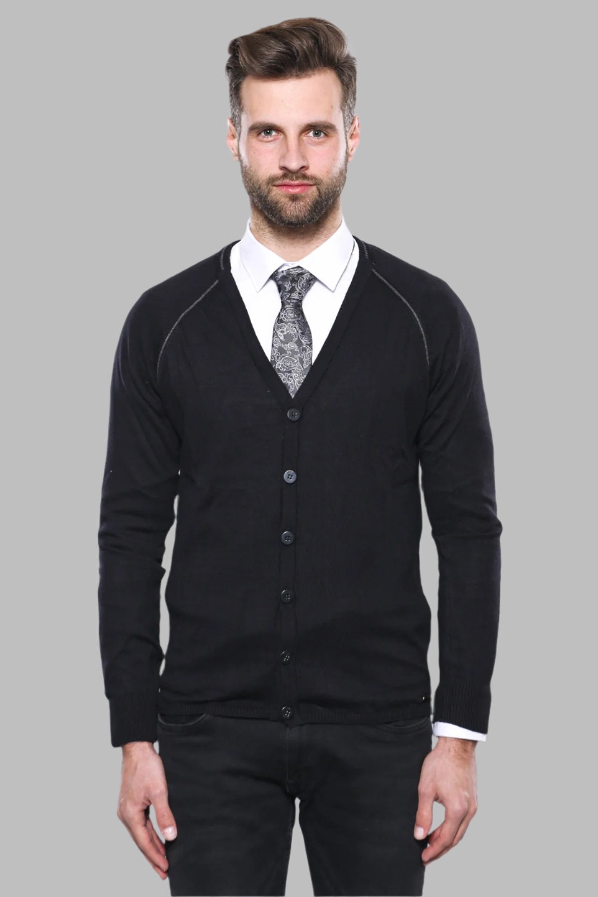 Black Cotton Knitwear - Wessi