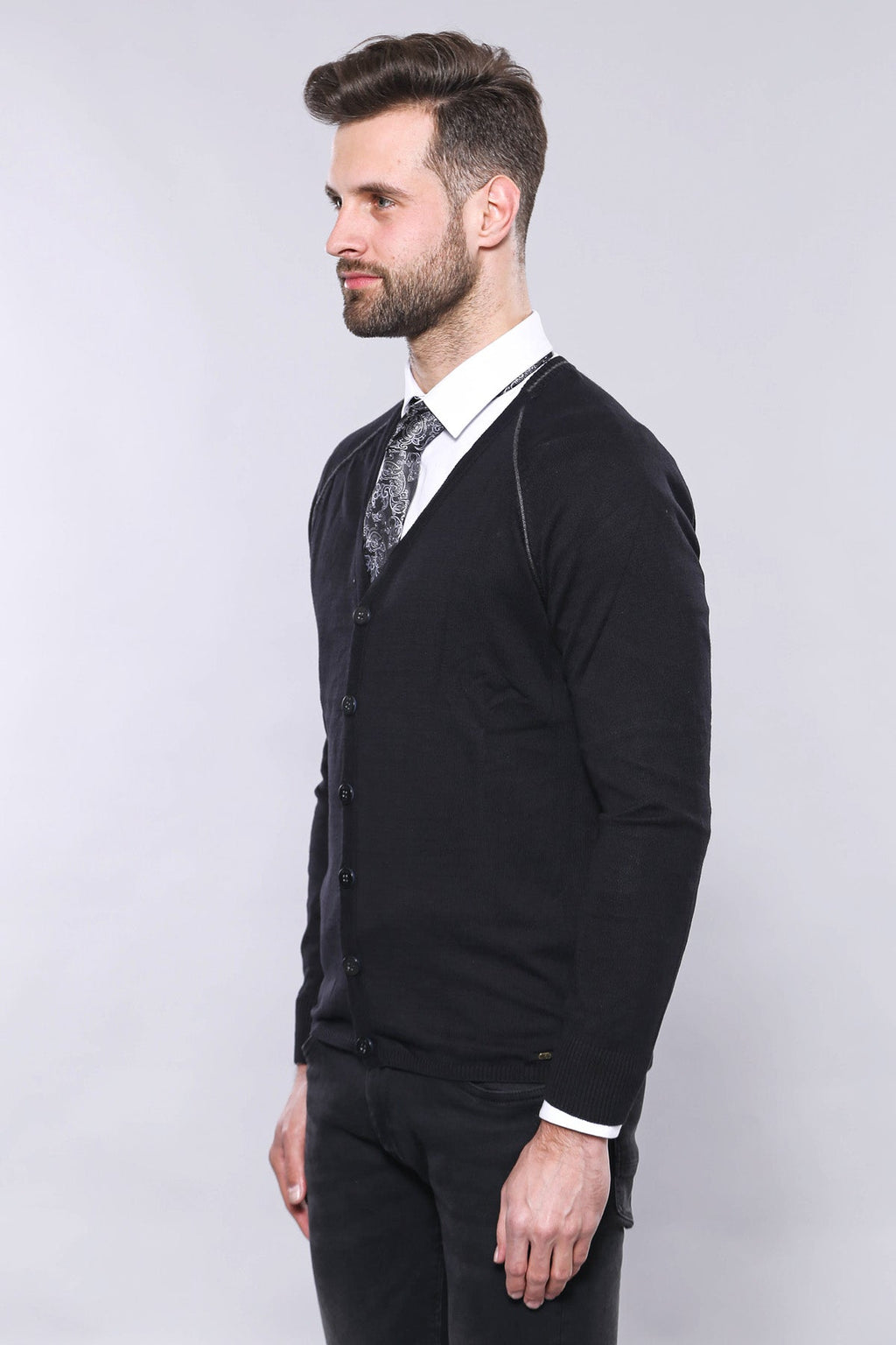 Black Cotton Knitwear - Wessi