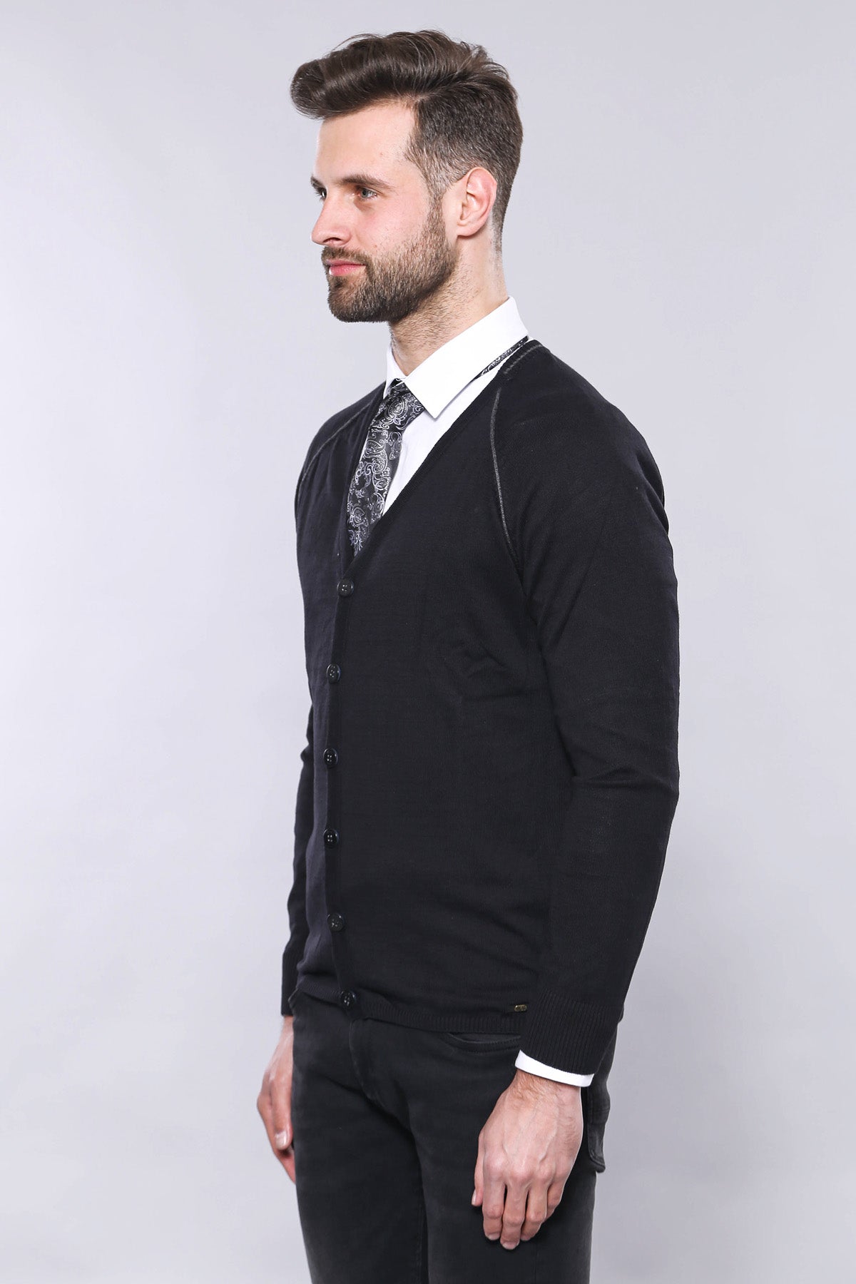 Black Cotton Knitwear - Wessi
