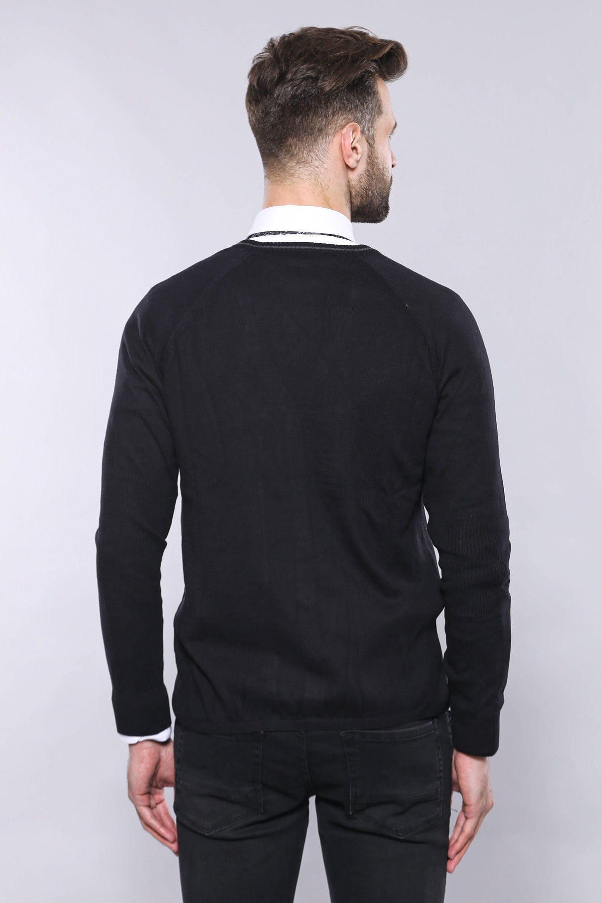 Black Cotton Knitwear - Wessi