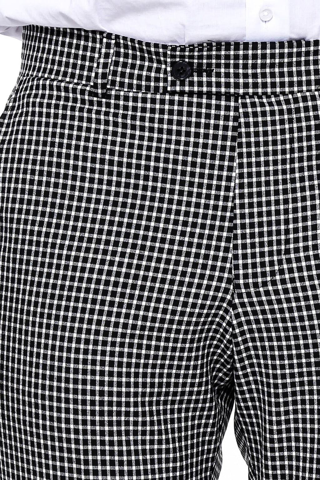 Plaid Small Checkered Black Pants-Wessi