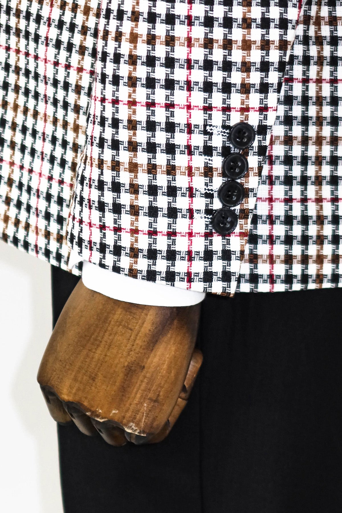 Plaid Black Men Suit - Wessi