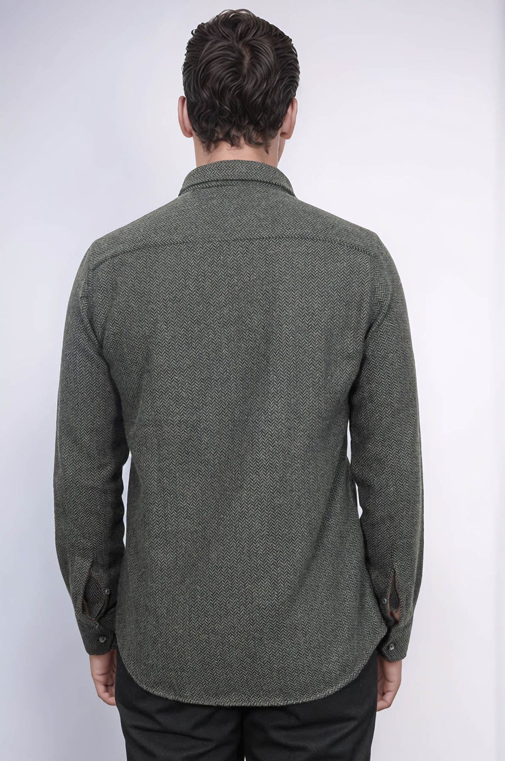 Plaid Green Men Lumberjack Shirt - Wessi