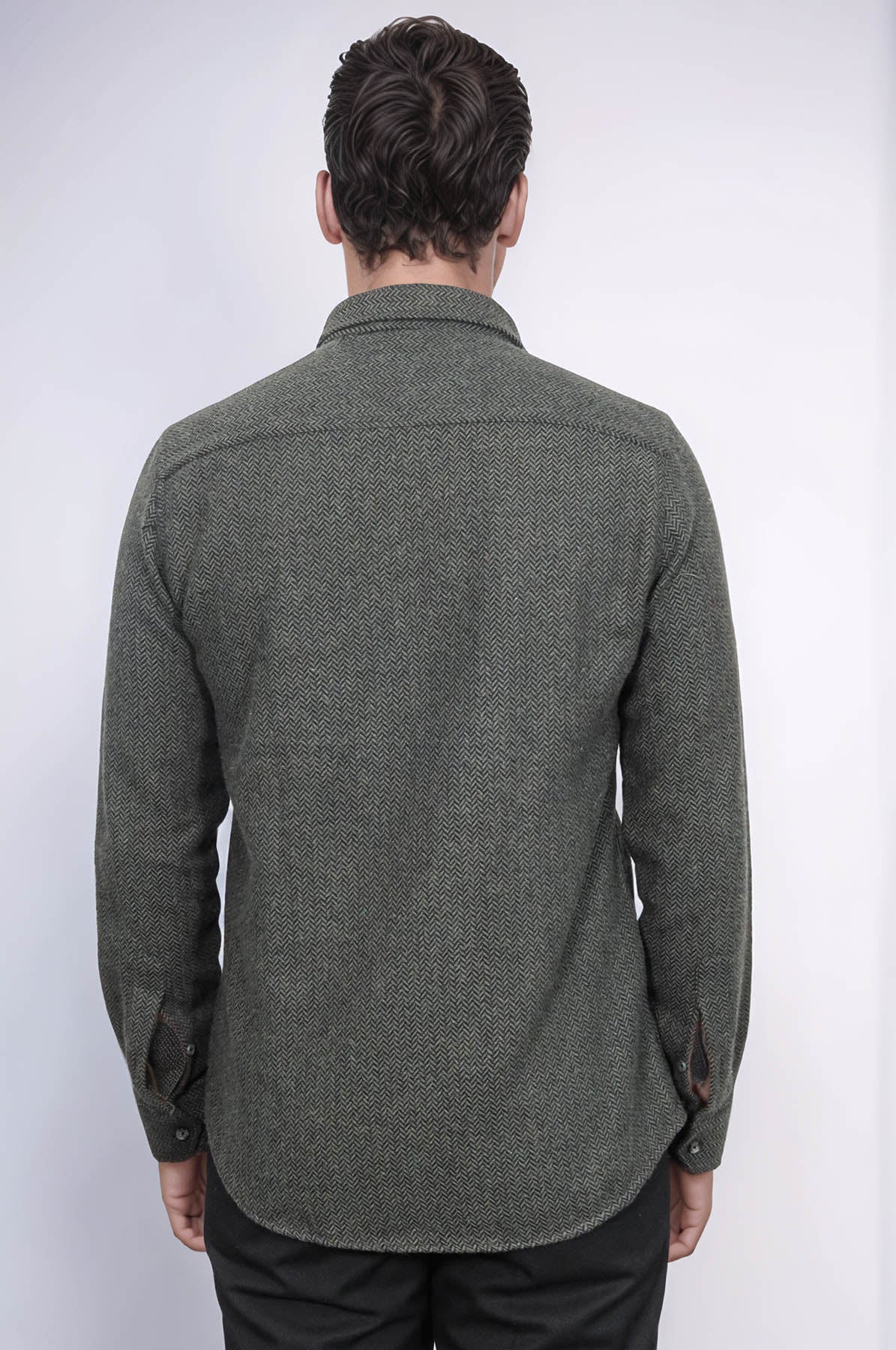 Plaid Green Men Lumberjack Shirt - Wessi