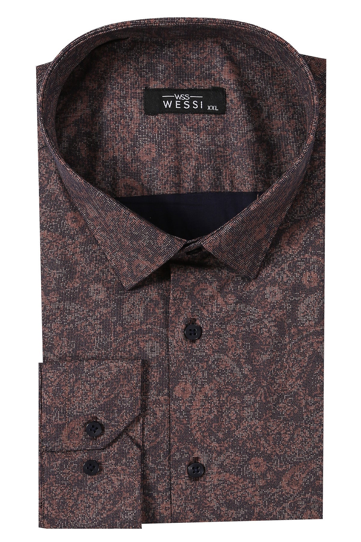 Brown Patterned Shirt | Wessi - Wessi